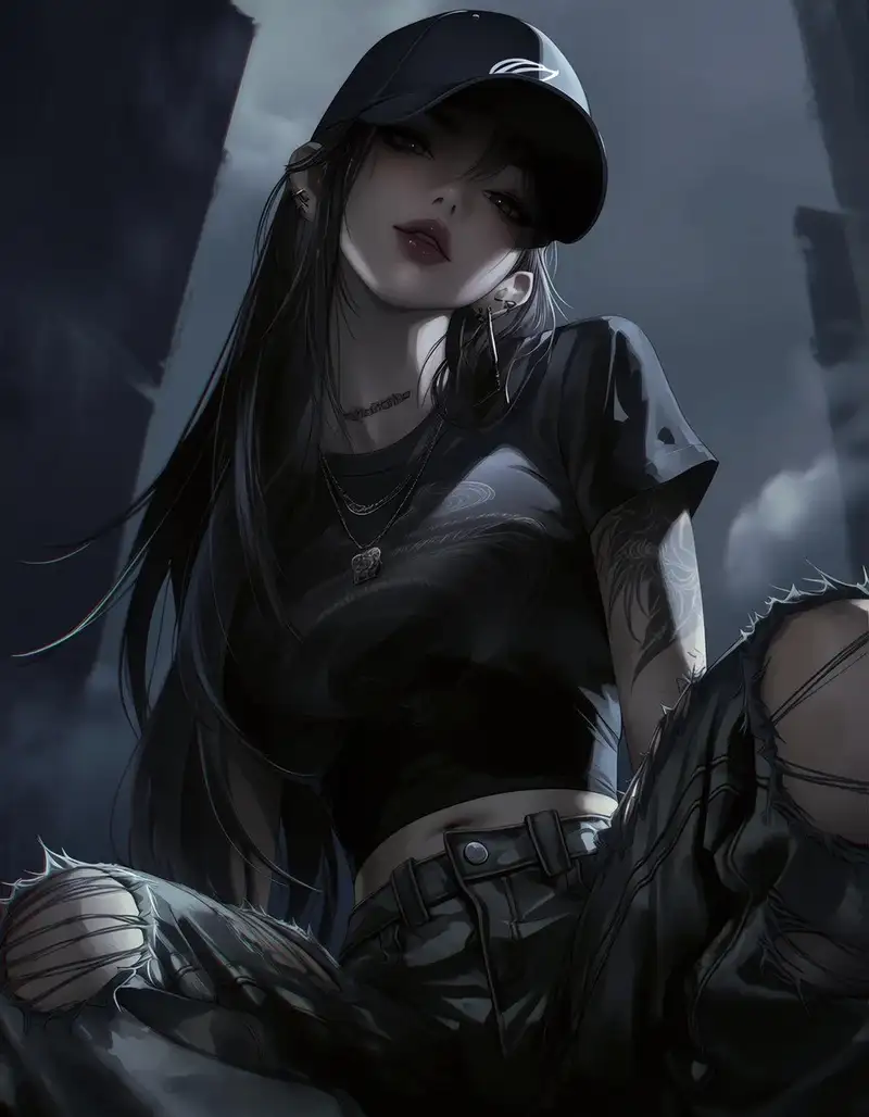 Hình ảnh anime nữ ngầu đầy sức hút