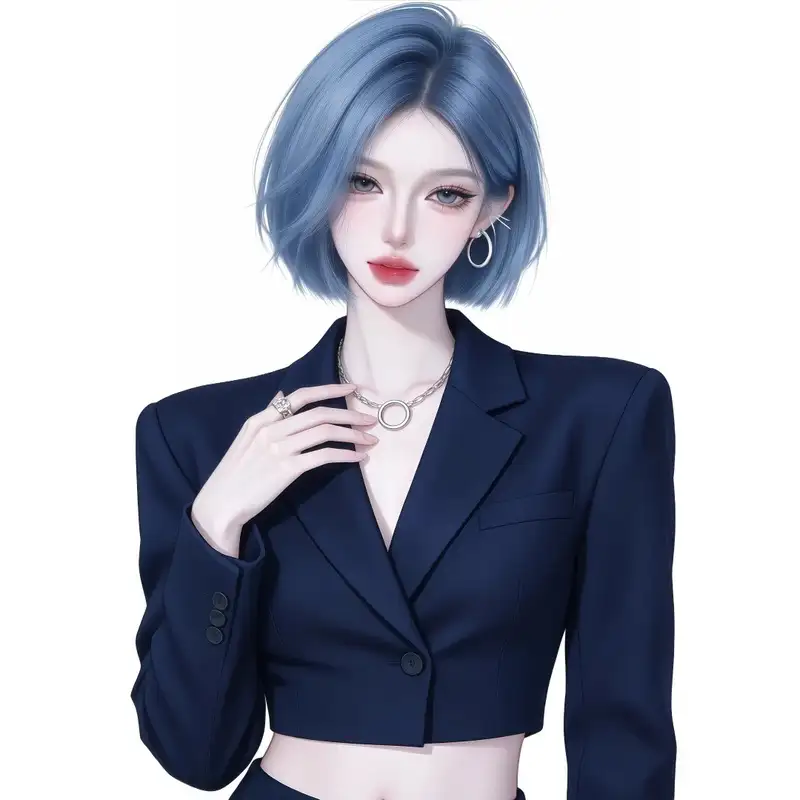Hình anime nữ ngầu phong cách mạnh mẽ