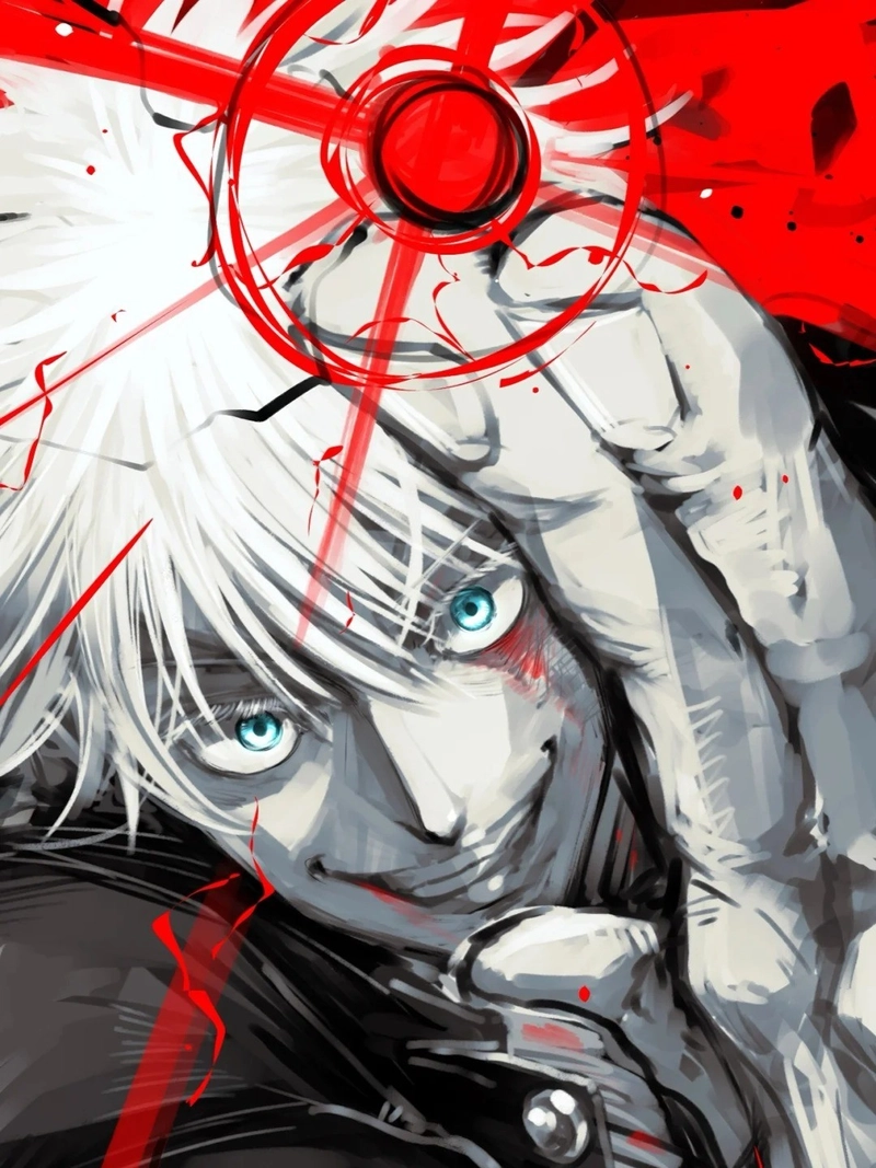 Ảnh Gojo Satoru anime đường nét rõ ràng đầy ấn tượng
