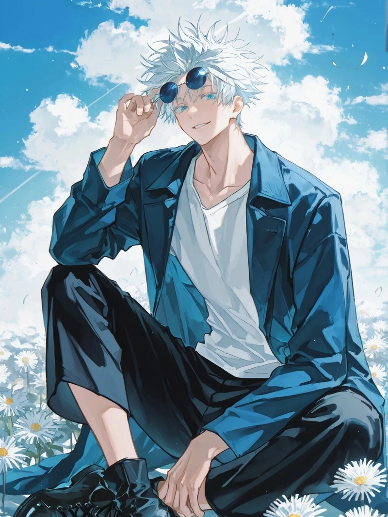 Ảnh Gojo Satoru anime phong cách lạnh lùng và cá tính