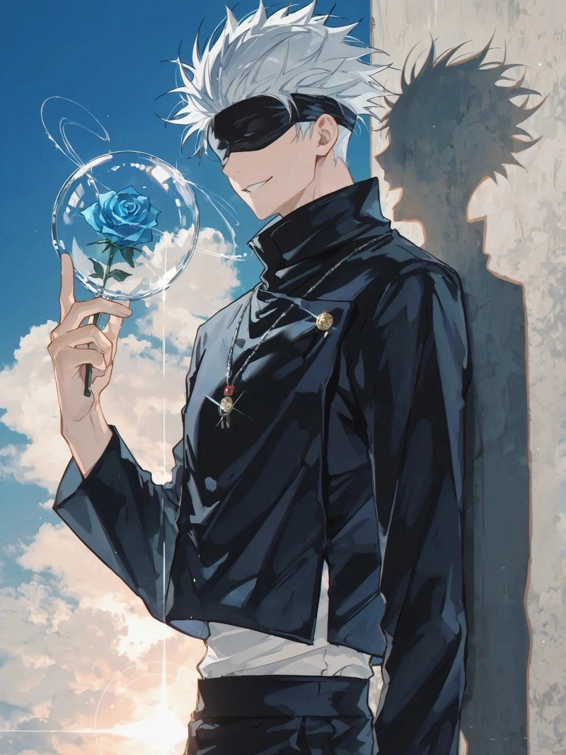 Ảnh Gojo Satoru anime phong cách mạnh mẽ và nổi bật