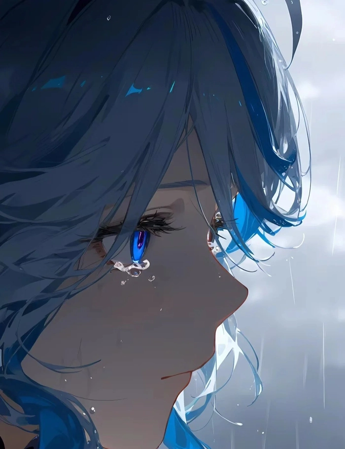 Ảnh anime buồn khắc họa tâm trạng cô độc rõ nét