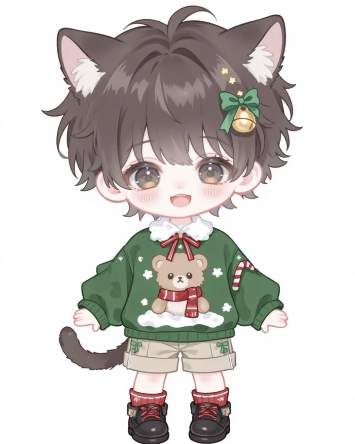 Ảnh anime chibi mang nét ngây thơ cực kỳ cuốn mắt