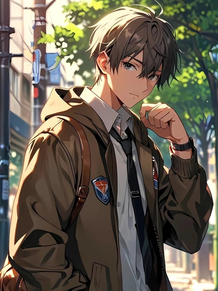Ảnh anime nam ngầu đường nét sắc sảo rõ ràng nổi bật