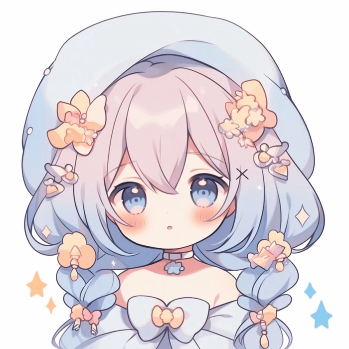 Ảnh anime nữ chibi biểu cảm đáng yêu với nét tinh nghịch