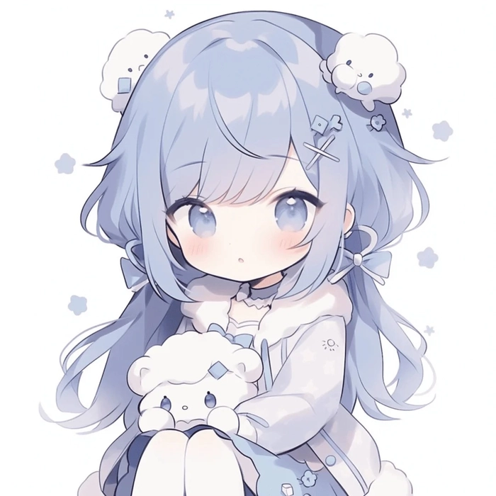 Ảnh anime nữ chibi phong cách dễ thương đầy cuốn hút