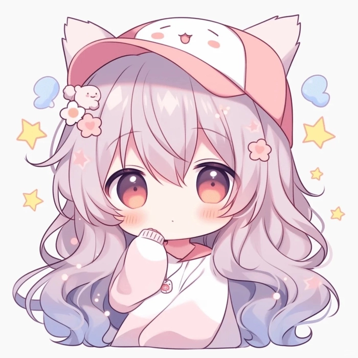 Ảnh anime nữ chibi tạo hình nhỏ nhắn đầy sức hấp dẫn