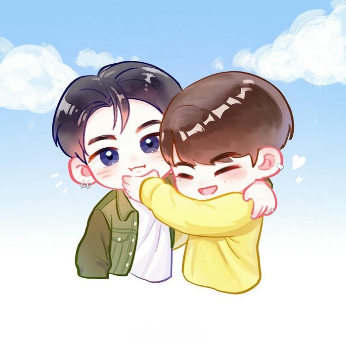 Ảnh chibi đam mỹ vẽ tay ngọt ngào cute