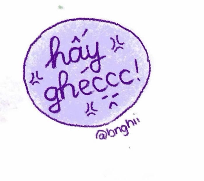 Ảnh chữ vui nhộn dạng sticker chữ