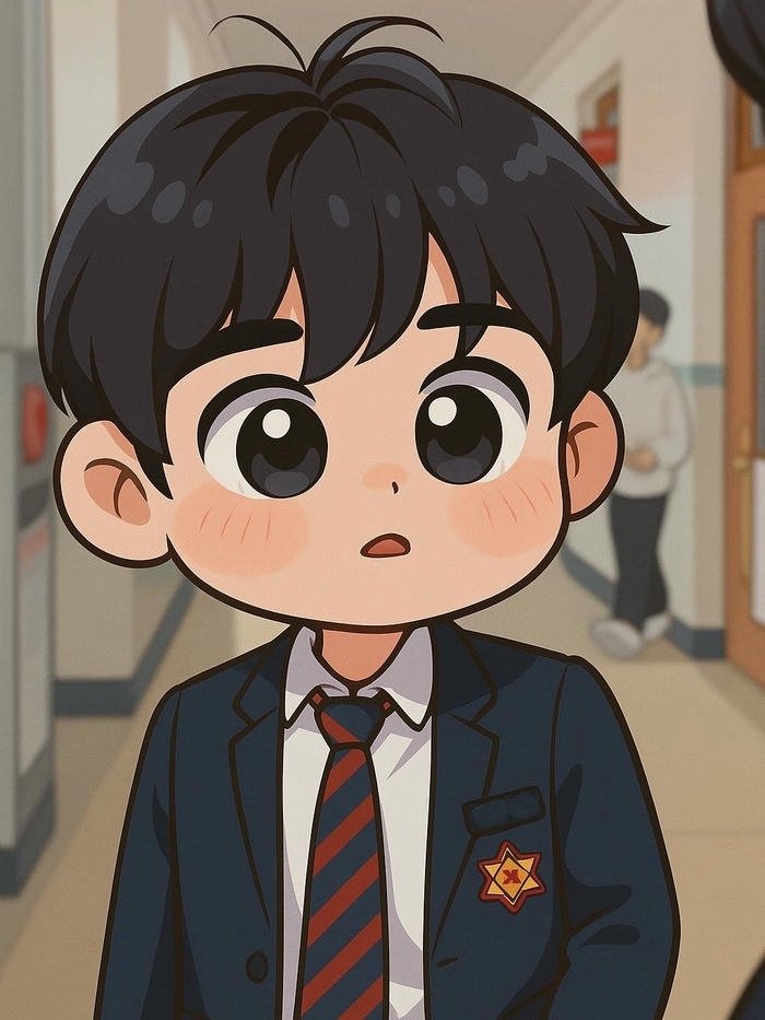 Ảnh học sinh chibi minh họa khoảnh khắc đời học sinh