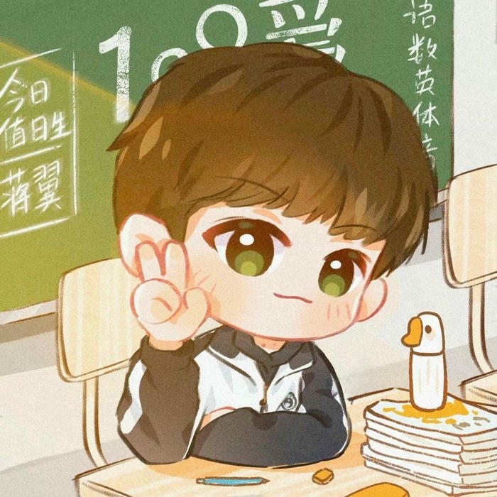 Ảnh học sinh chibi minh họa khoảnh khắc học tập