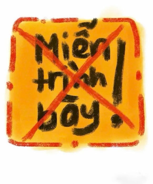 Ảnh minh họa câu nói kiểu sticker chữ