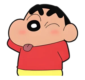 Ảnh nhãn dán Shin vui nhộn sinh động