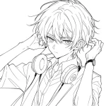 Ảnh tranh vẽ anime nam mạnh mẽ cuốn hút