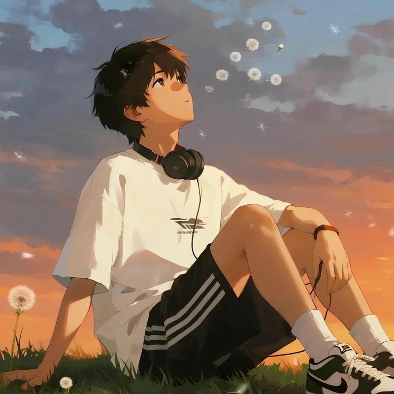 Avatar anime nam hiền lành đáng mến