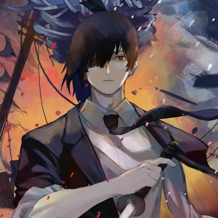 Avatar anime nam phong cách kiếm sĩ mạnh mẽ