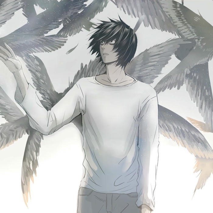 Avatar đẹp cho nam thiên thần đen trắng cô độc