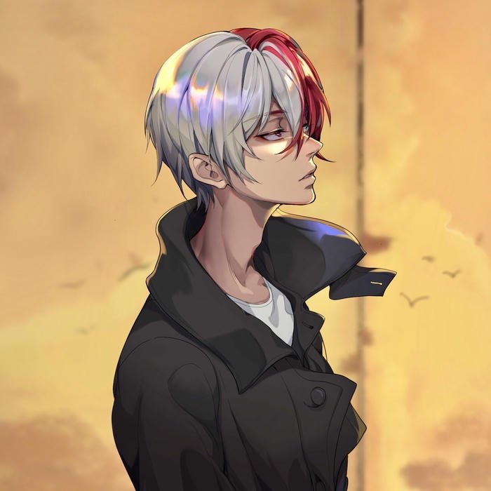 Avatar đẹp cho nam tóc xám ánh nhìn điềm tĩnh