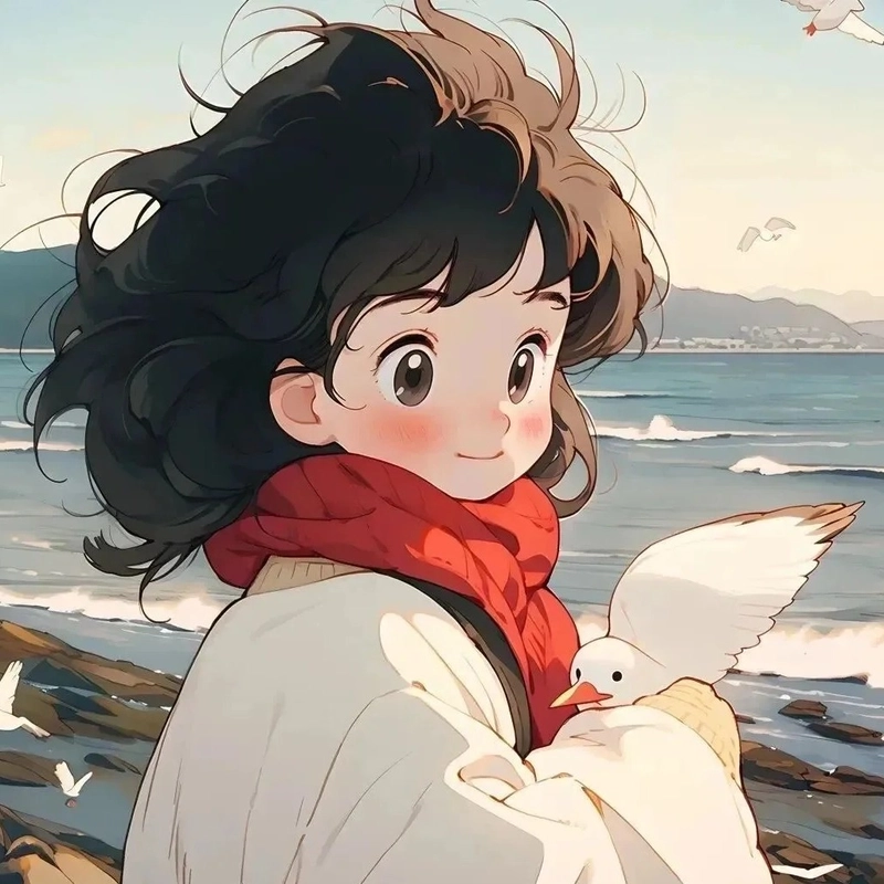 Avatar đôi anime biểu cảm tự nhiên đầy sự kết nối