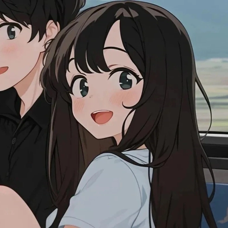 Avatar đôi anime mang phong cách đồng bộ và hài hòa