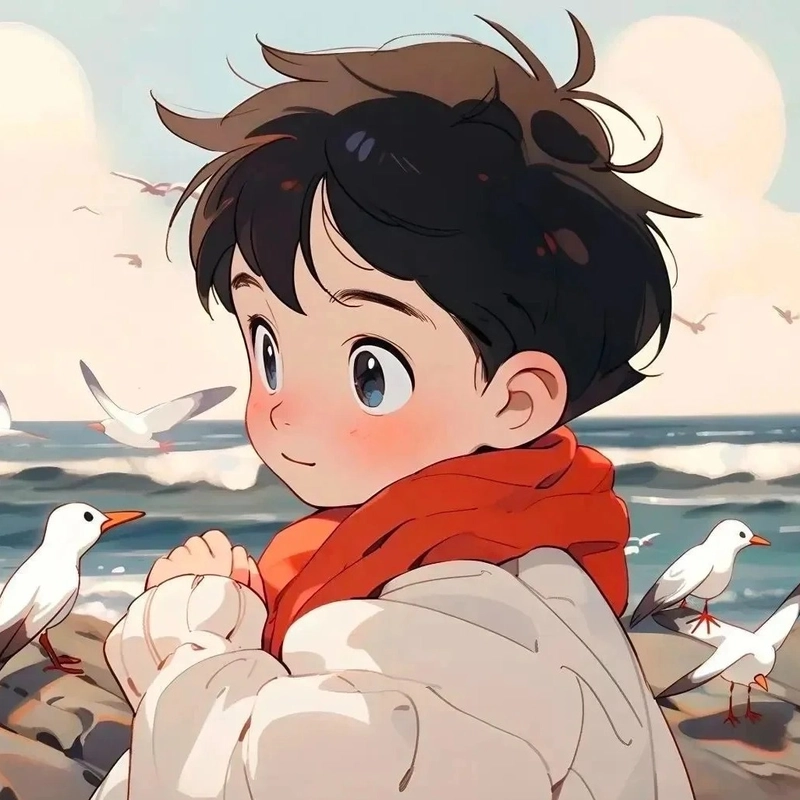 Avatar đôi anime thể hiện sự thân mật qua ánh nhìn