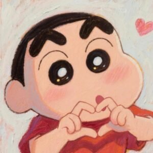 Biểu cảm chân thành meme thả tim