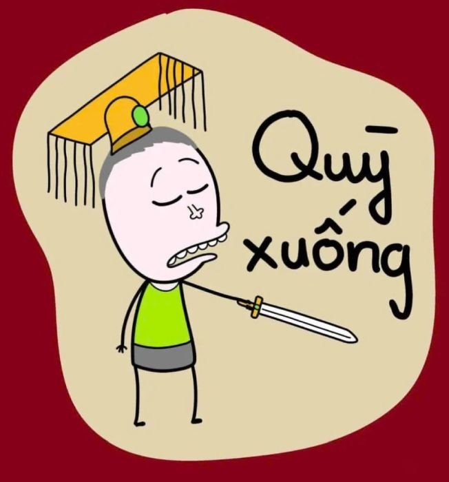 Cảm xúc được thể hiện qua sticker chữ