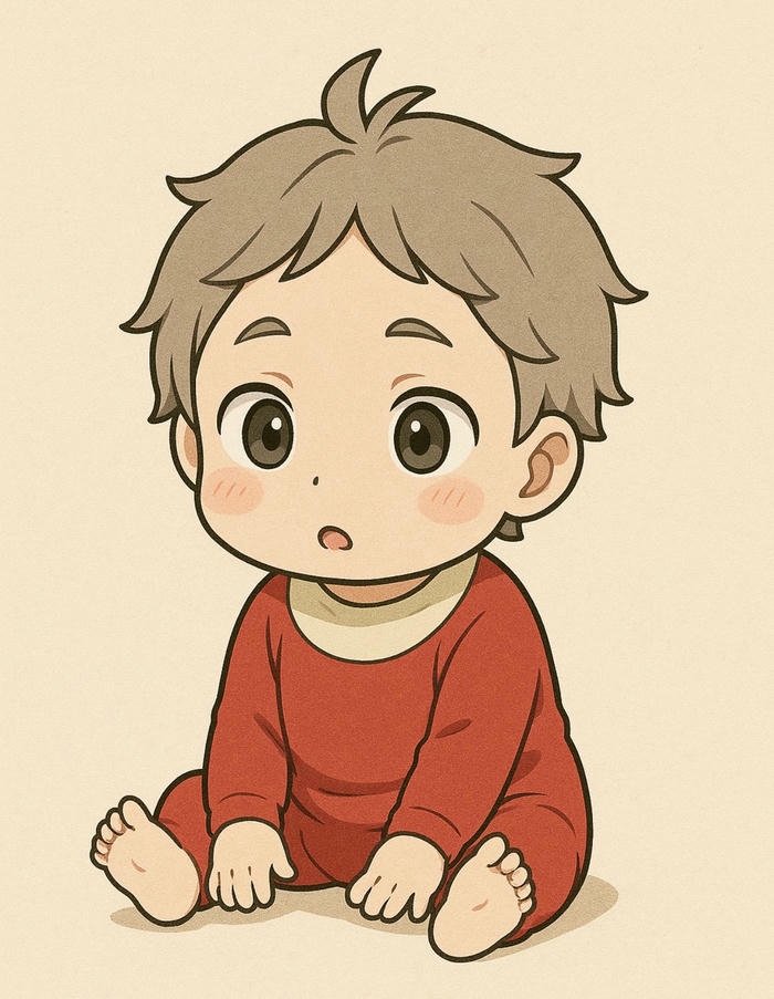 Chibi hình ảnh em bé phong cách nhẹ nhàng