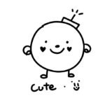 Dành cho cặp đôi hình sticker cute không màu