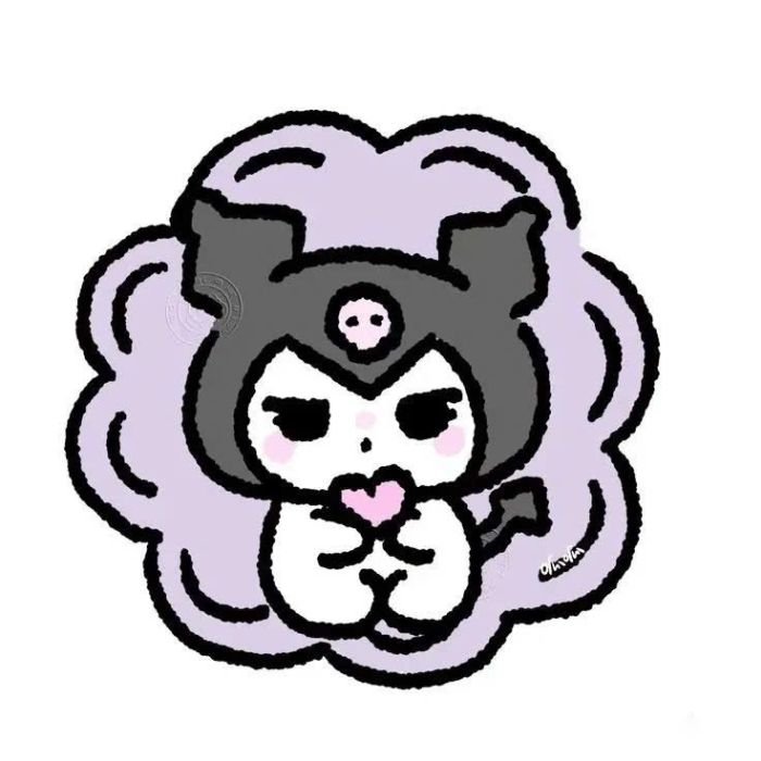 Dùng chat vui với hình sticker kuromi