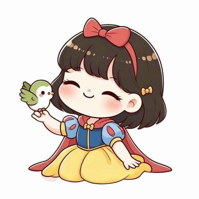 Em bé hình ảnh chibi minh họa nét hồn nhiên