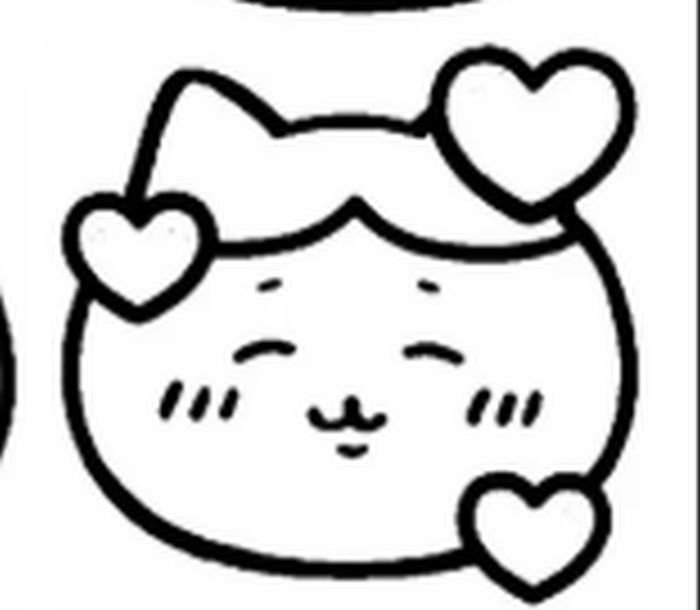 Emoji đơn giản hình sticker cute không màu