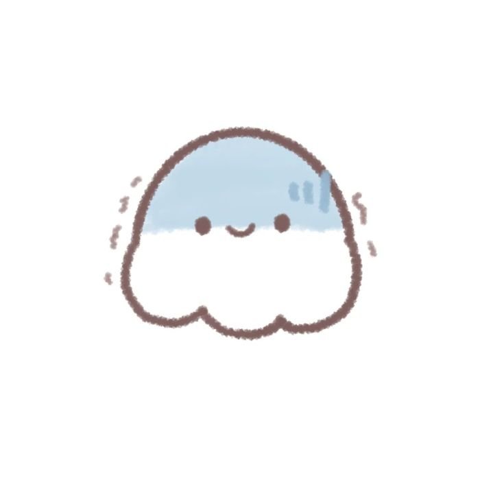 Emoji đơn sắc kiểu sticker cute không màu