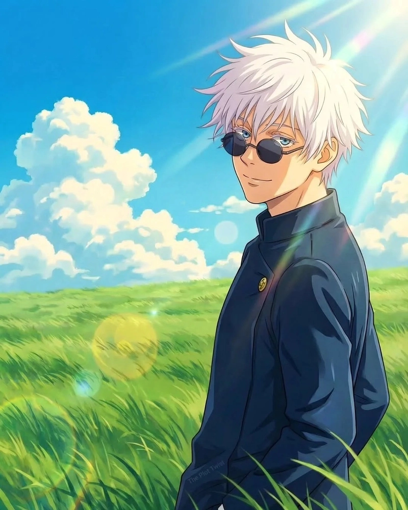 Hình Gojo Satoru anime mang phong cách cá tính cuốn hút