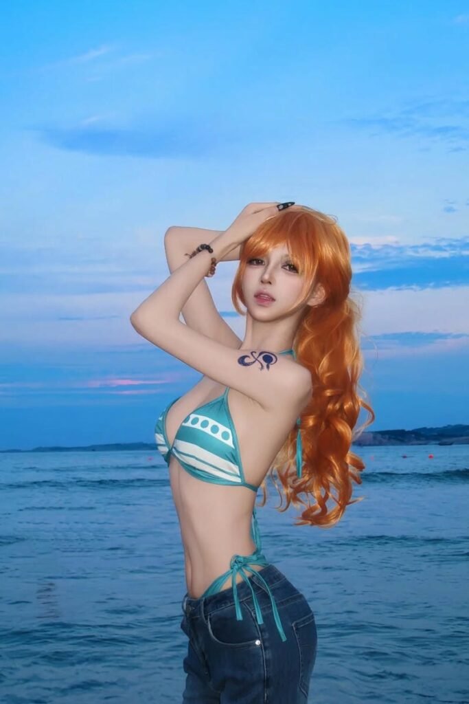 Hình Nami cosplay full body phong cách anime