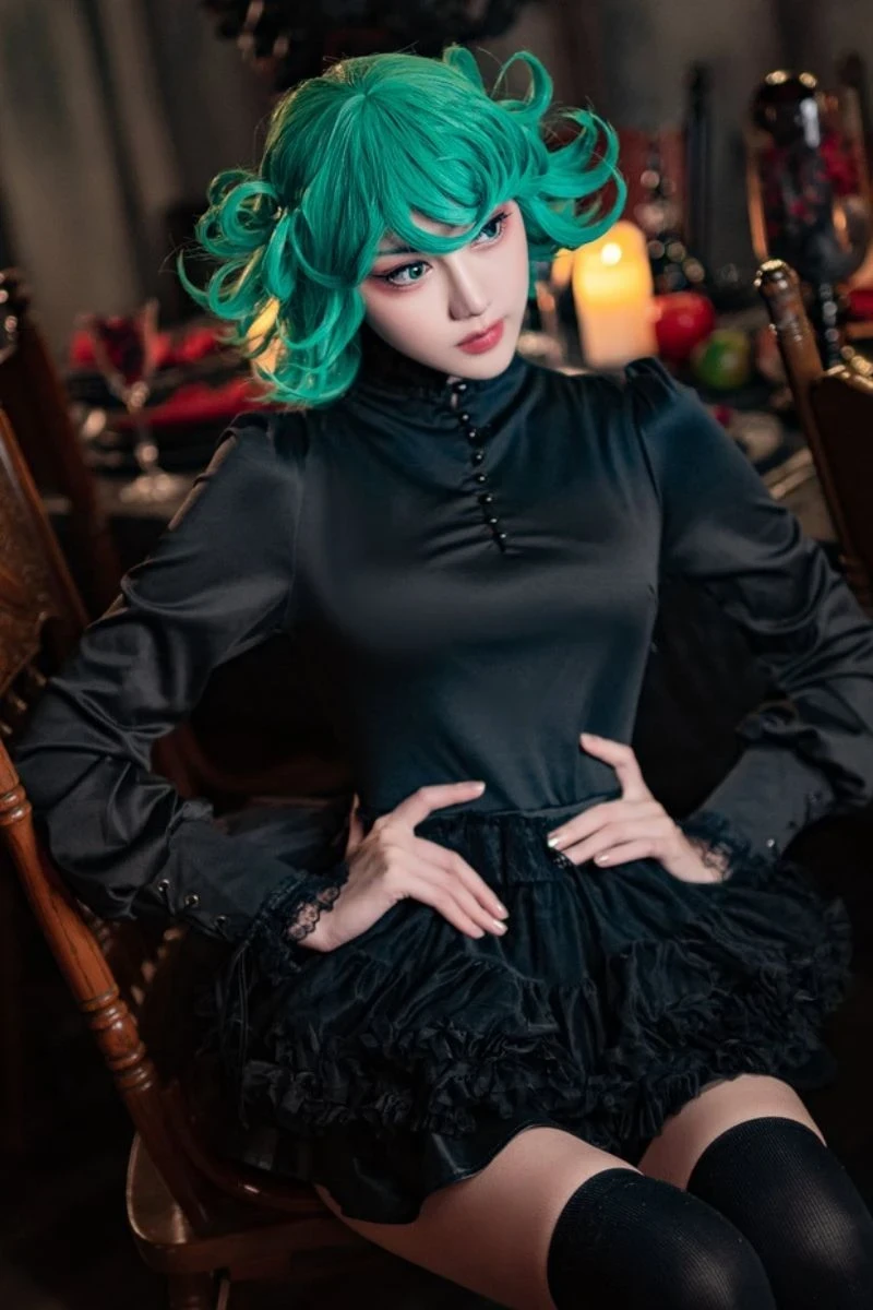 Hình Tatsumaki cosplay mềm mại lôi cuốn