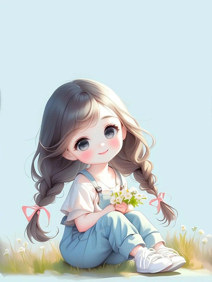 Hình ảnh anime nữ nét mặt hiền