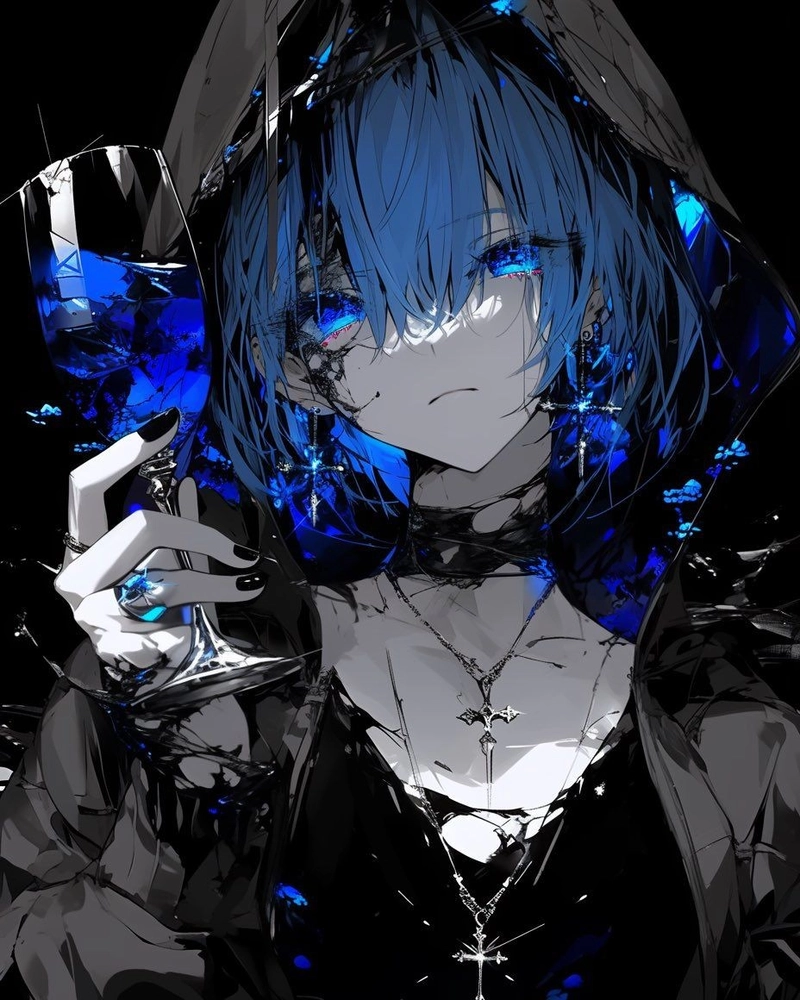Hình ảnh anime nữ ngầu đường nét sắc nét nổi bật