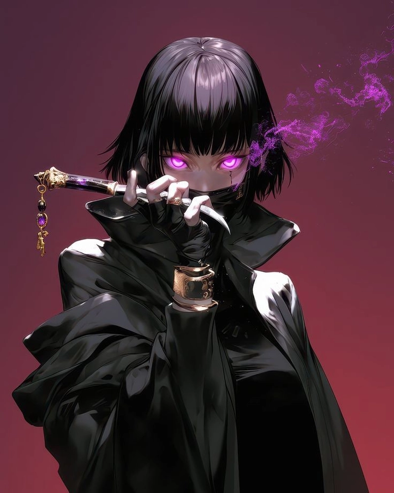 Hình ảnh anime nữ ngầu phong cách mạnh mẽ cá tính