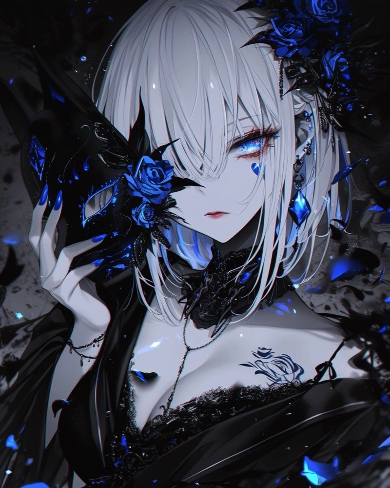 Hình ảnh anime nữ ngầu thần thái cuốn hút đầy bí ẩn