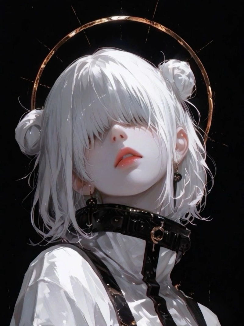 Hình ảnh anime nữ ngầu thể hiện thần thái lạnh lùng