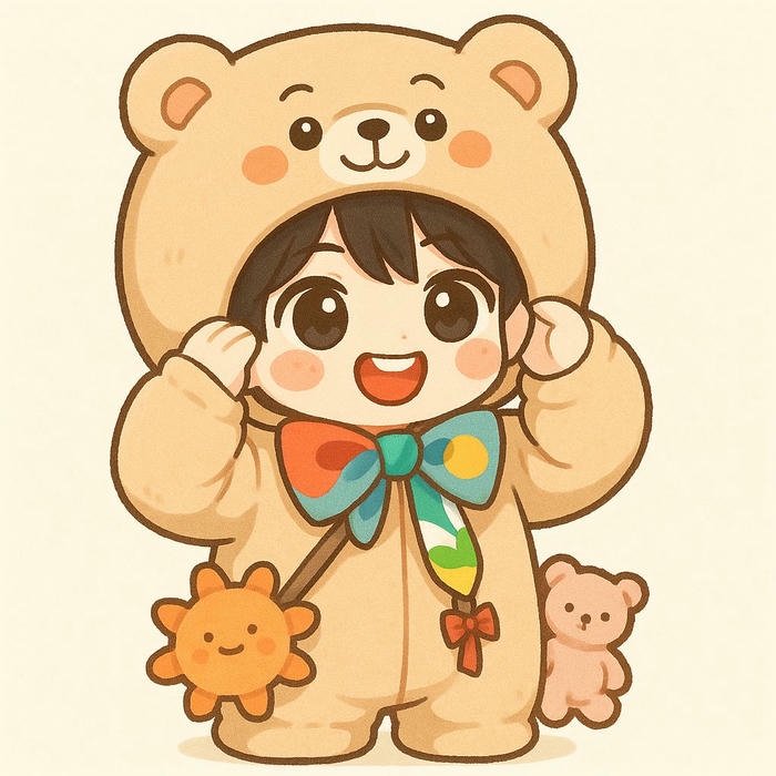 Hình ảnh chibi em bé minh họa nét hồn nhiên