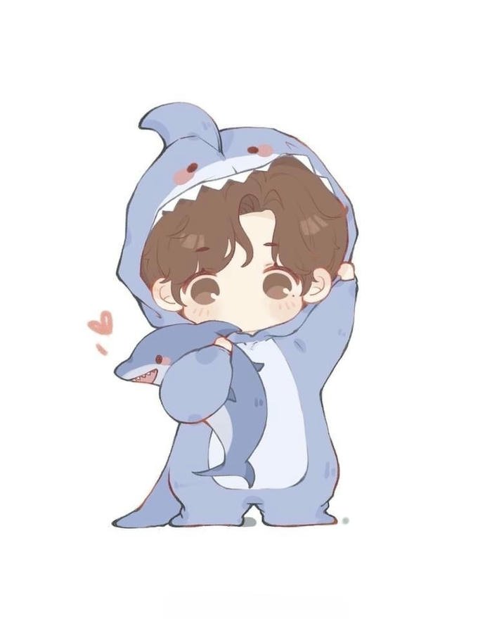 Hình ảnh em bé chibi minh họa cảm xúc