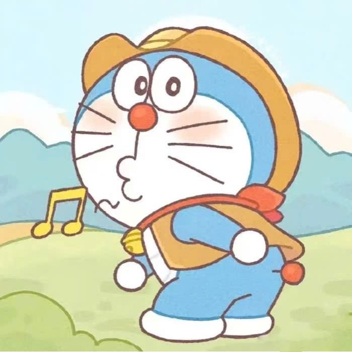Hình ảnh quen thuộc dạng sticker doraemon