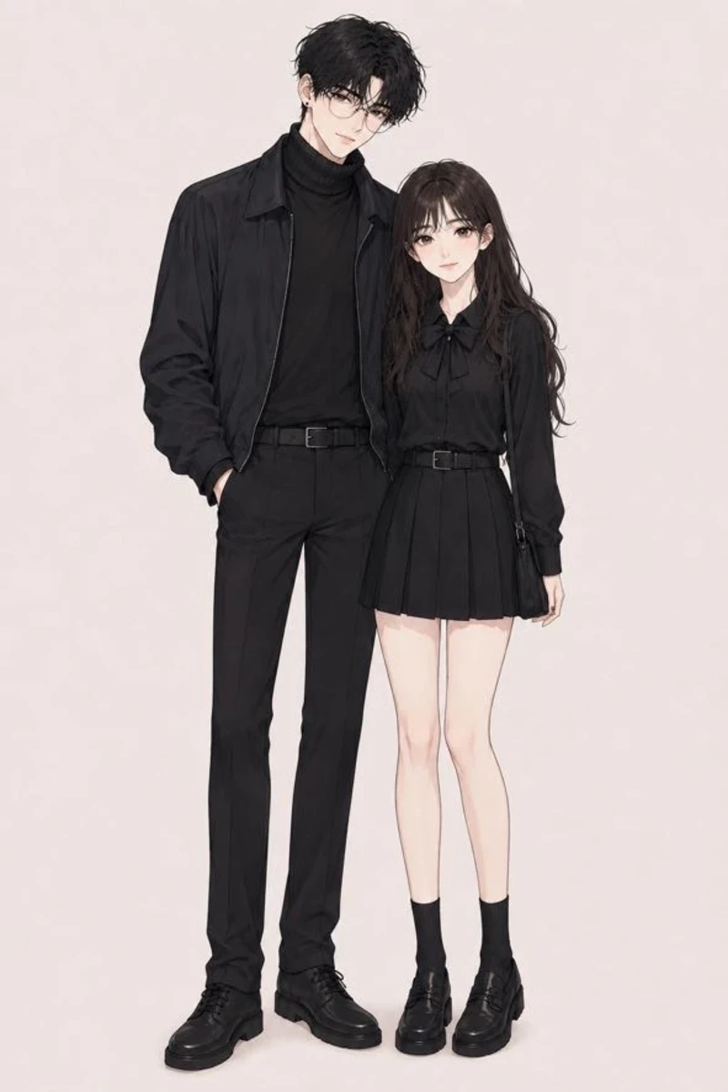 Hình anime avatar đôi rực rỡ ấn tượng