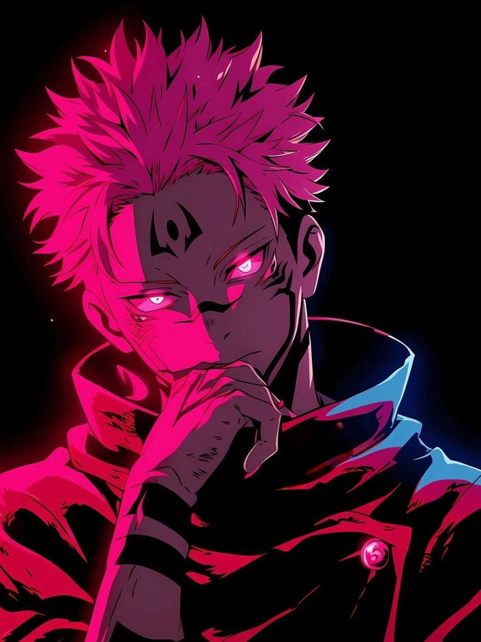 Hình anime nam phong cách ngầu với ánh nhìn sắc sảo