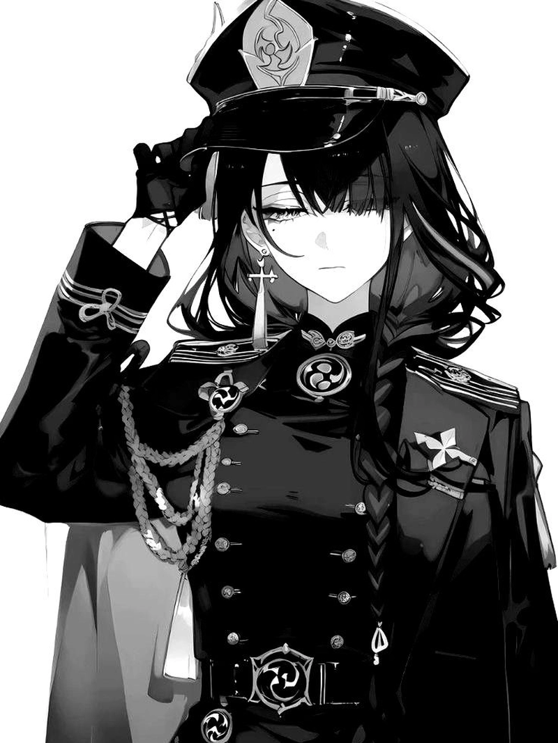 Hình anime nữ chất ngầu với ánh nhìn sắc sảo