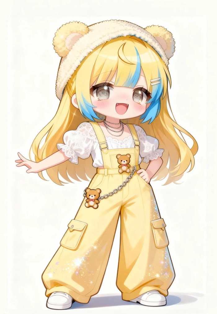 Hình anime nữ chibi mang phong cách dễ thương cuốn hút