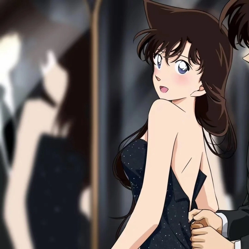 Hình đại diện đôi anime thể hiện sự gắn bó nhẹ nhàng