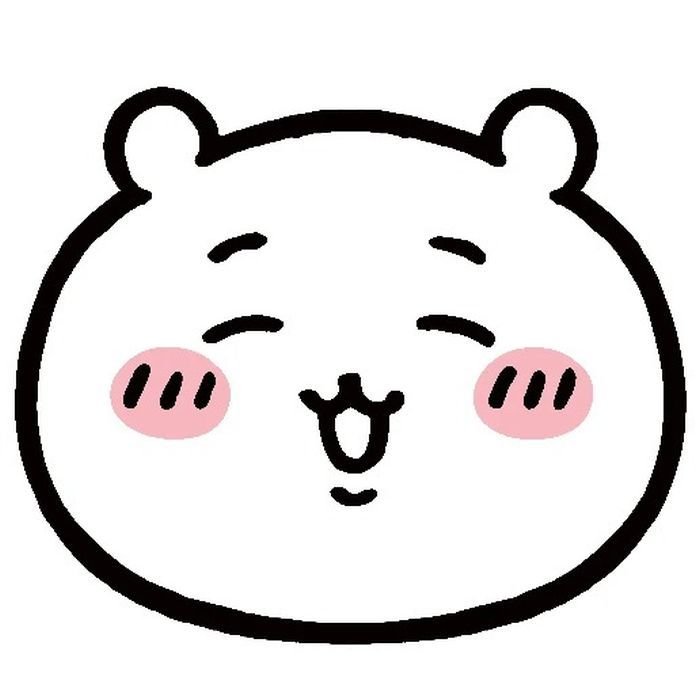 Hình vẽ lineart kiểu sticker cute không màu